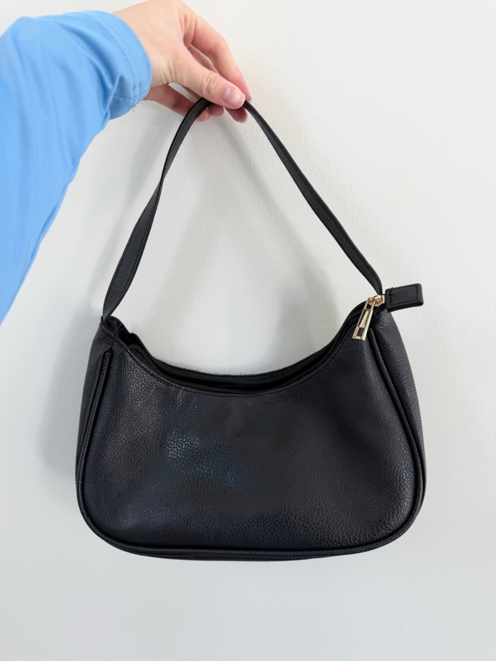 Classic Black Shoulder Bag